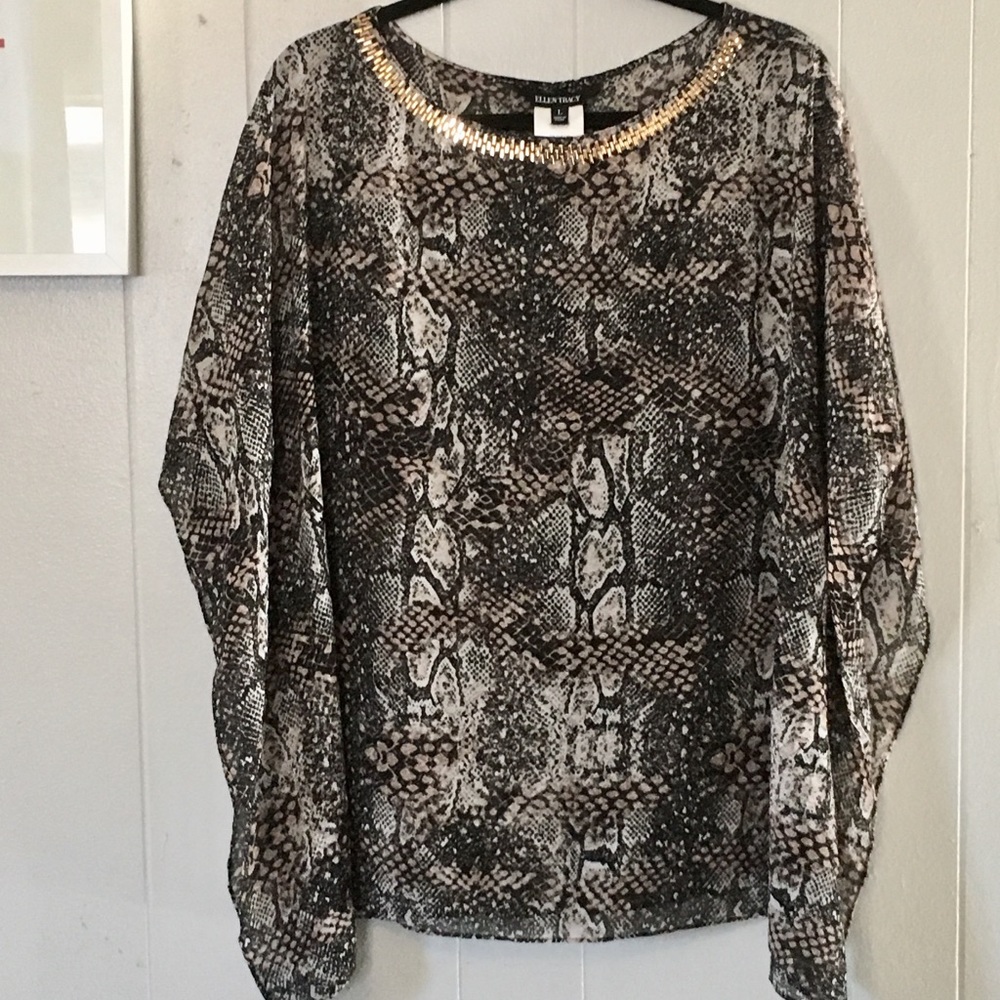 Ellen Tracy sheer top